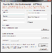 PawnSciTE Settings Window